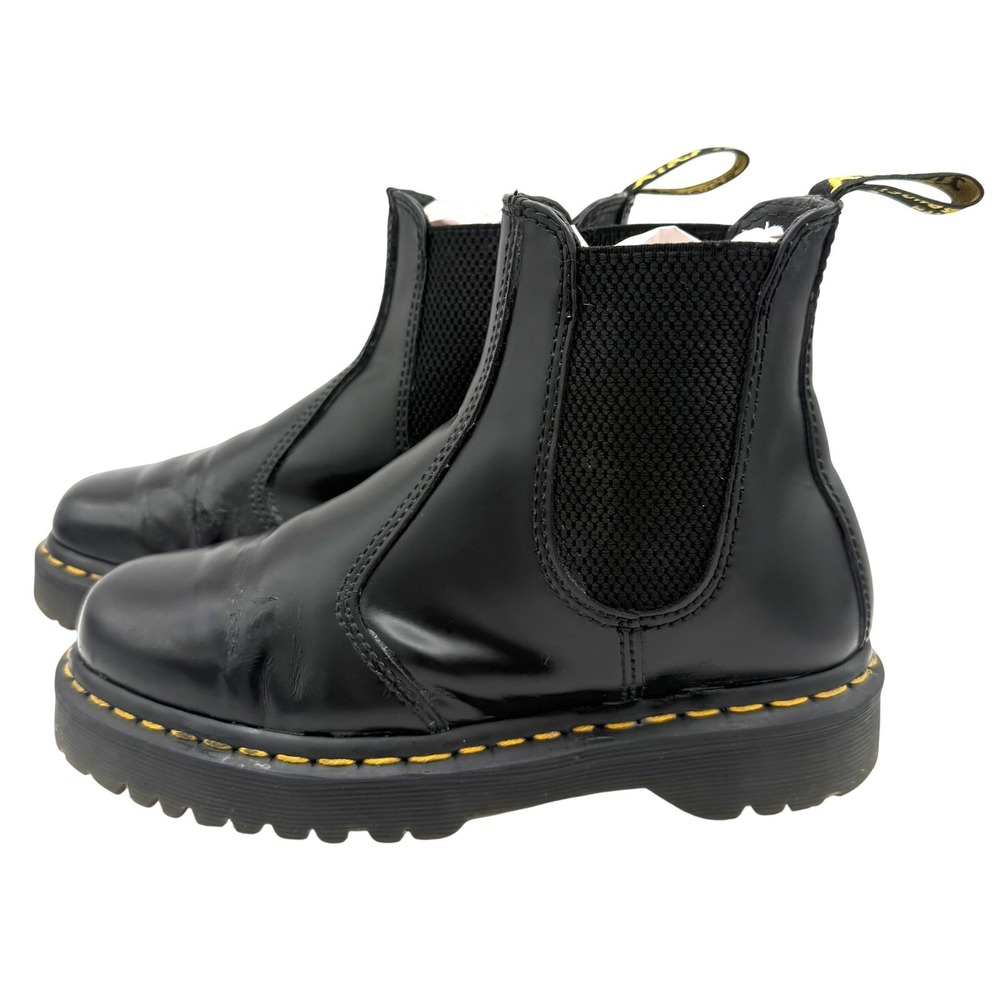 Dr. Martens 2976 Bex Chelsea Boots Womens 6 Black Good Platform Leather Lug Sole